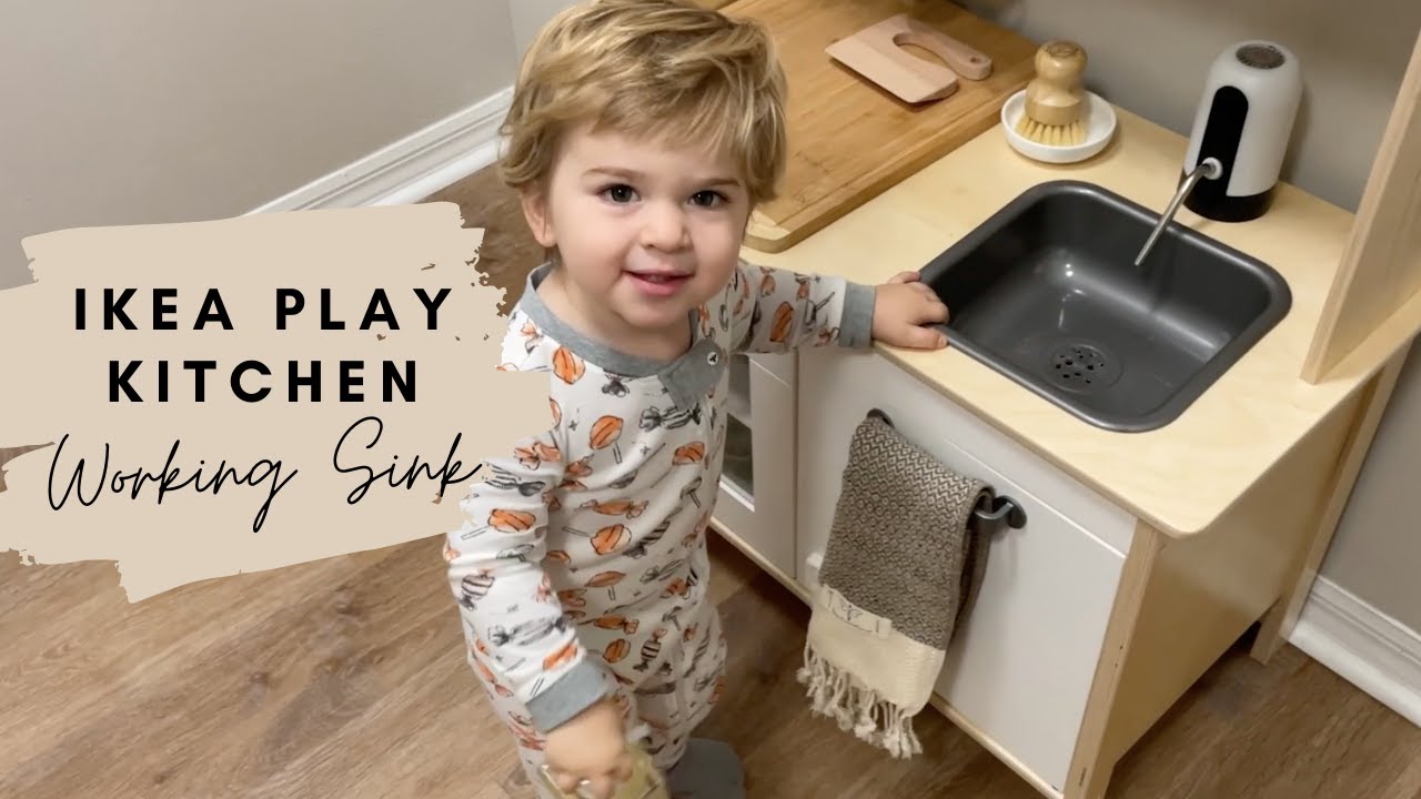 Montessori Ikea Kitchen Hack WORKING SINK! 