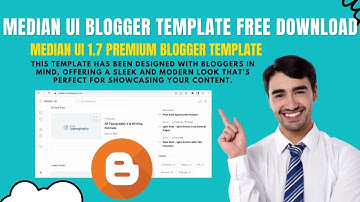 Median UI 1.7 Premium Blogger Template Download | Median UI Blogger Template Download #blogger