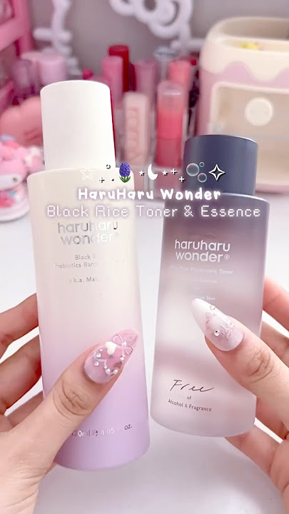 Haruharu toner & essence🪻#skincare #haruharu #kbeauty #glasskin #wonyoungism #fyp #shorts #yesstyle