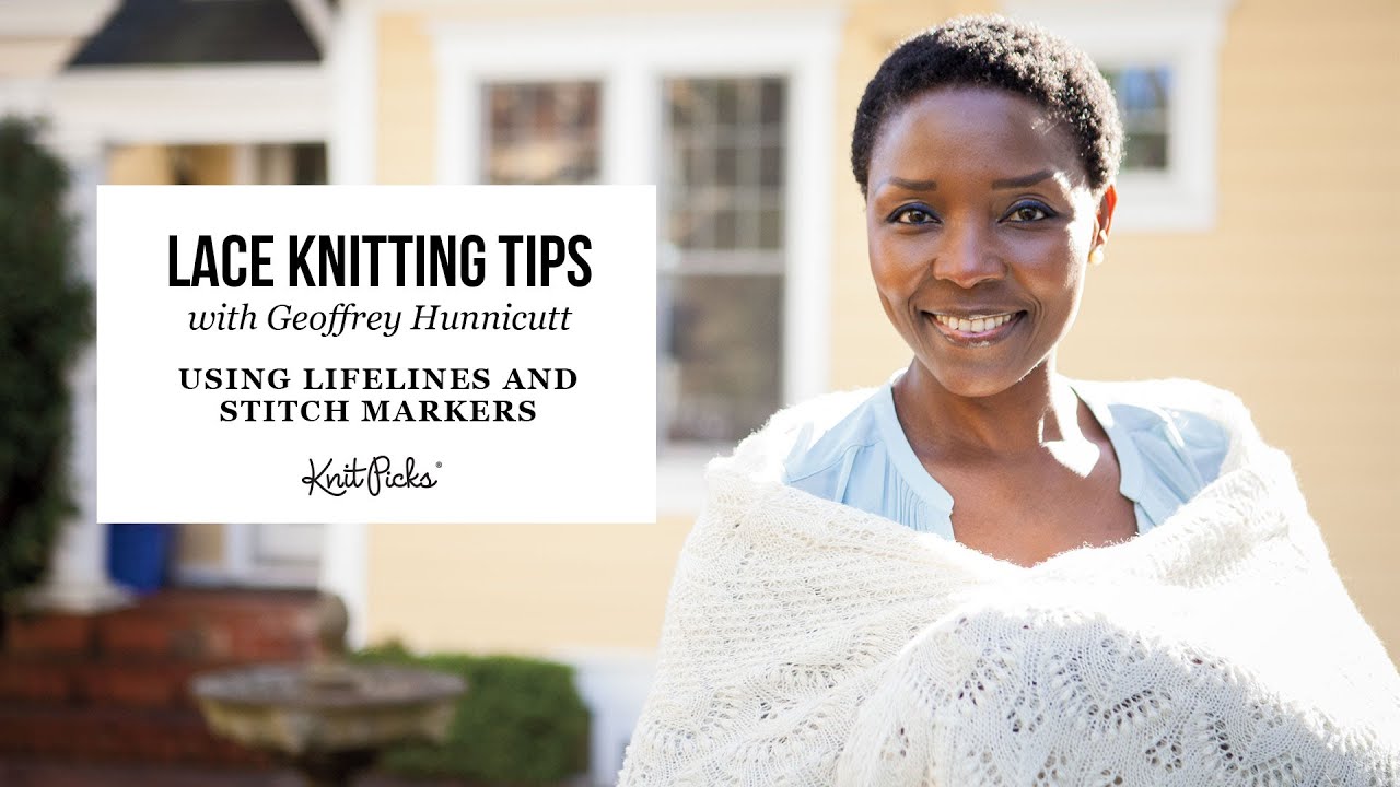 Using Lifelines and Stitch Markers in Lace Knitting with Geoff Hunnicut
