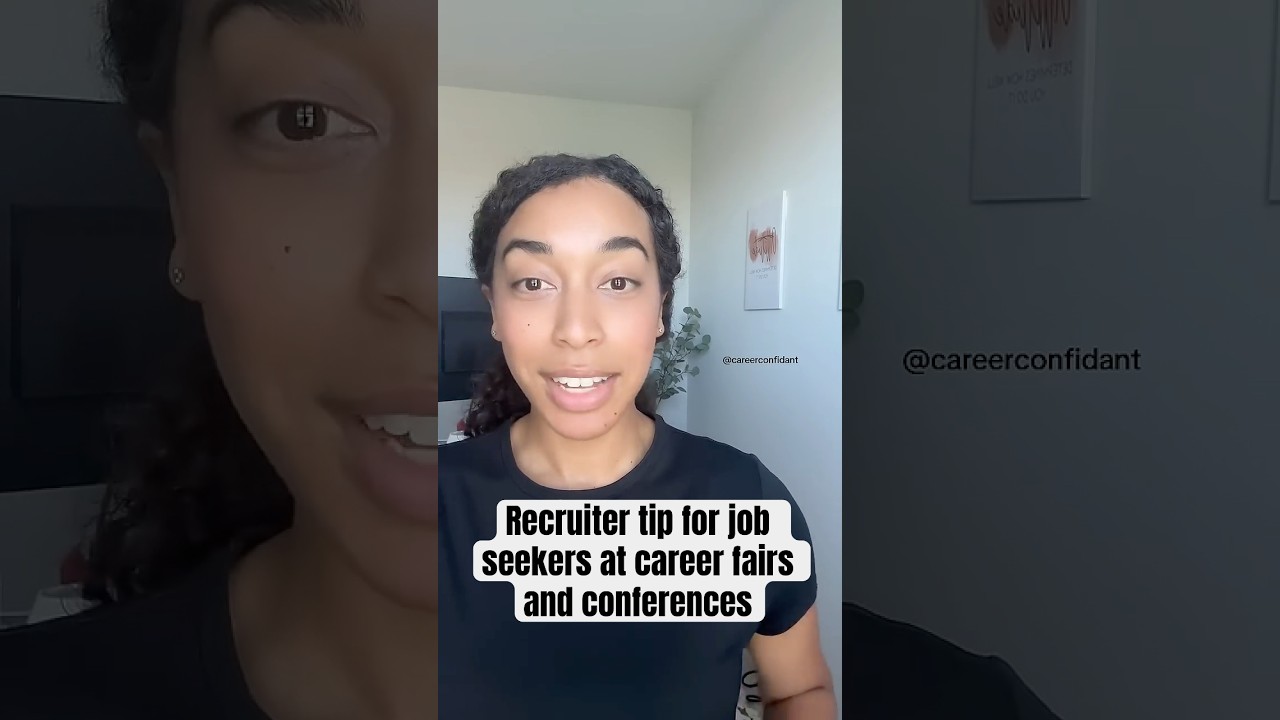 A tip for introducing yourself to employers at career fairs 