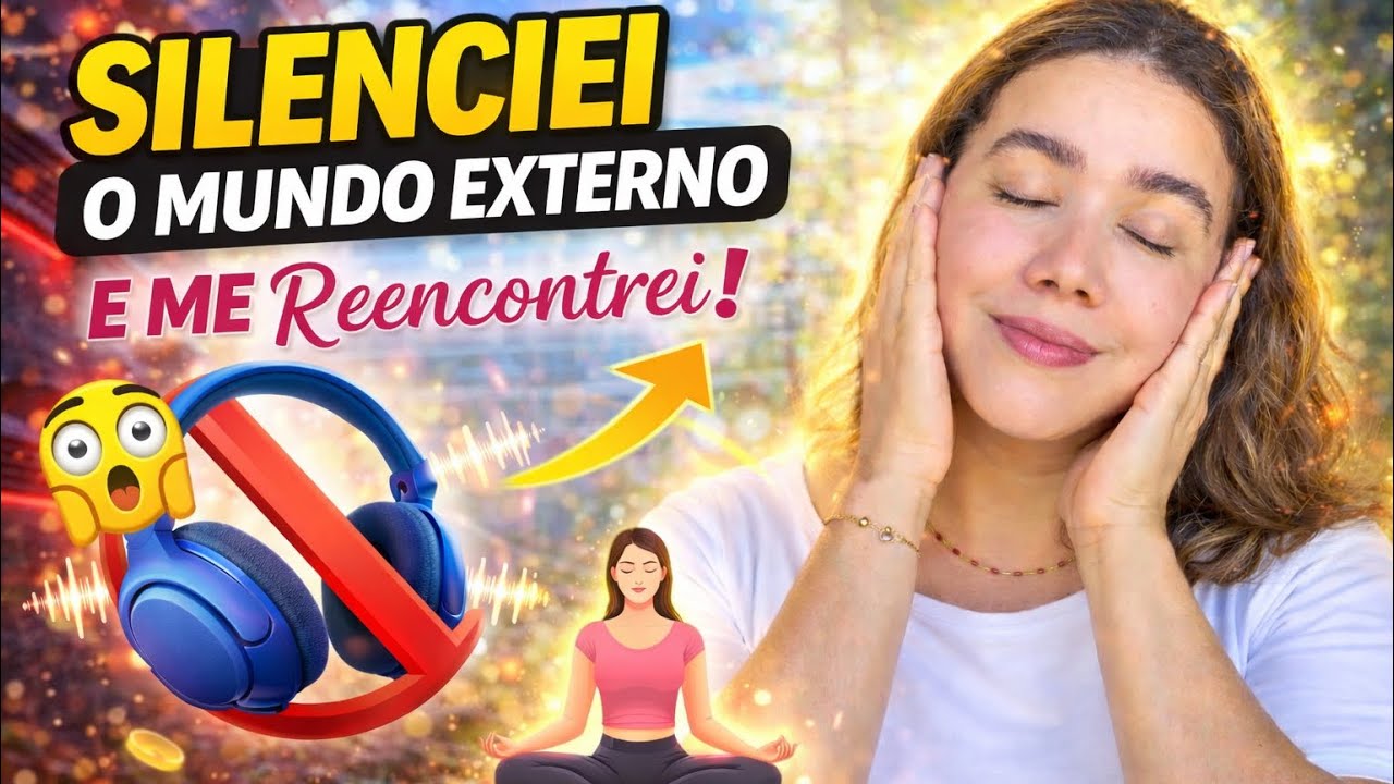 Silenciei o MUNDO externo e me REENCONTREI #omundodeeli  