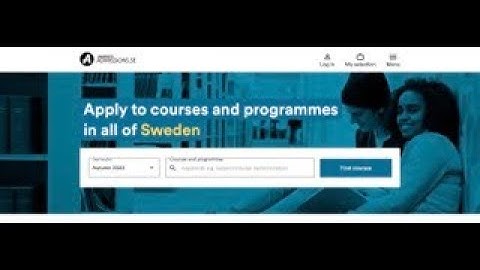 Admissions in Sweden || Step-by-step process explained || master