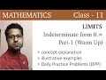 Maths 11 | Limits | Indeterminate Form 0.INF
