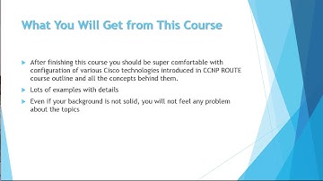 CCNP ROUTE 300-101 Course on UDEMY - Discounted!