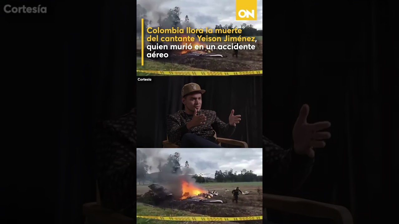 Colombia llora la muerte del cantante Yeison Jiménez, quien murió en un accidente aéreo