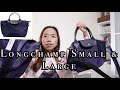 Longchamp Neo Small Top Handle bag and Large Comparison