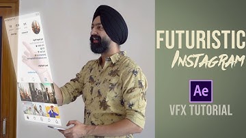 Futuristic Instagram | Hologram VFX Tutorial in Hindi | Adobe After Effects