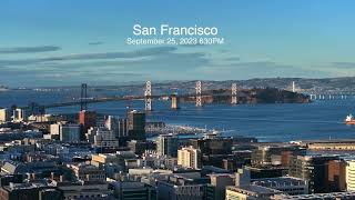 Golden hour in San Francisco shot from above Potrero Hill - 4k 60fps HDR/HLG