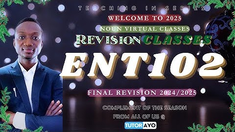 ENT102 FINAL E-EXAM REVISION 2024/25