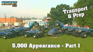 5000th Appearance 1989  Part 1 Transport & Prep  BIGFOOT Monster Truck