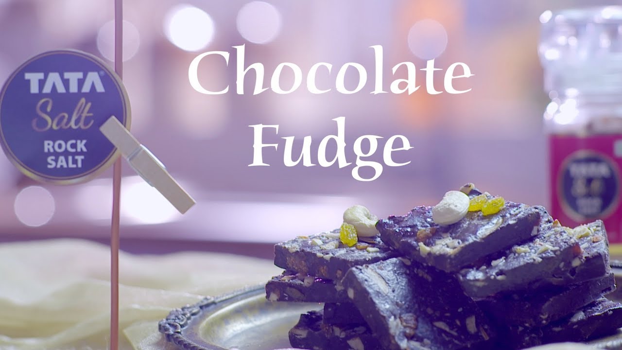 Chocolate Fudge Recipe | Himalayan Rock Salt Chocolate Fudge | Quick & Easy Chocolate Dessert Recipe | India Food Network