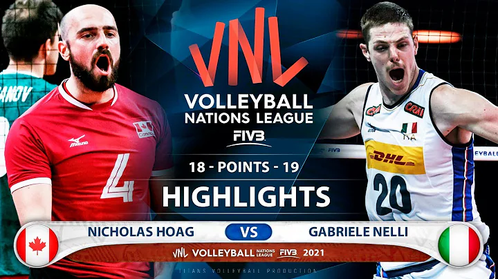 Canada vs Italy | VNL 2021 | Highlights | Nicholas...