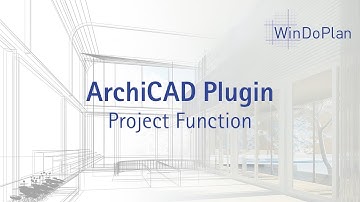 WinDoPlan plugin in ArchiCAD: Use the project function easily and quickly 💡