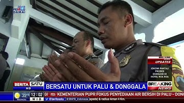 Ratusan Kepolisian Solo Gelar Salat Gaib dan Galang Dana untuk Palu