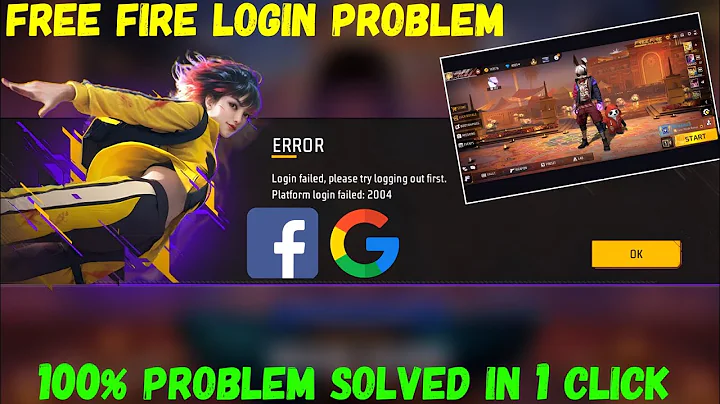 free fire login failed please try logging out first/Google login problem/Facebook logging problem/ff