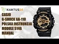 Jak ustawić Casio G-Shock GA-110  instrukcja obsługi PL ustawienia zegarka