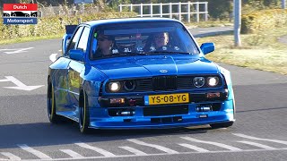 Sportscars arriving German Car Show! - E30 Turbo, G63 6x6, Golf VR6 Turbo, M440i, GT3, 280C Diesel,.