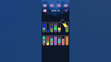 water sort puzzle level 178 guru #games #gaming