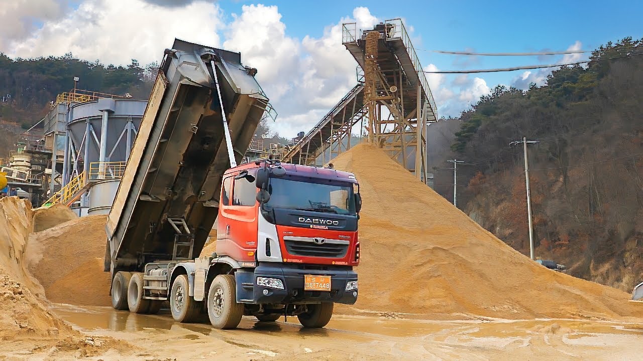 Process of Making Sand from Rocks. Sand Manufacturing Plant in Korea ...