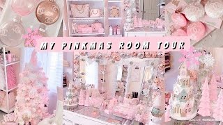 Decorate My Beauty Room With Me For Pink Christmas! |PINKMAS|