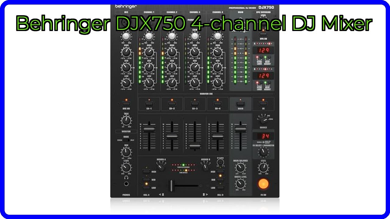REVIEW (2026): Behringer DJX750 4-channel DJ Mixer. ESSENTIAL