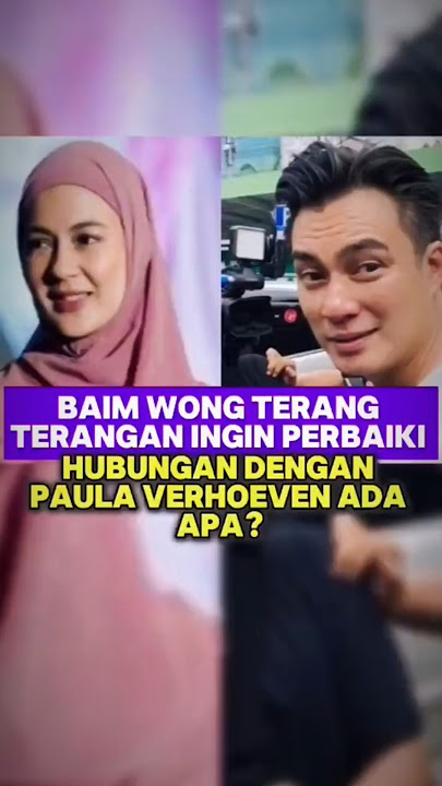 Baim wong starts to persuade Paula again #baimwong #paulaverhoeven #raffiahmad #artist