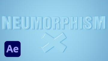 Neumorphism Text Animation in After Effects
