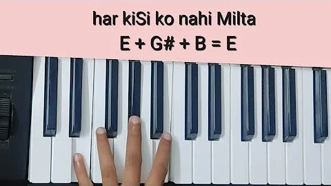 Har Kisi Ko Nahi Milta Tutorial (Chords+Melody) | Janbaaz | Keyboard