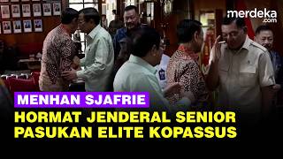 Sikap Hormat Menhan Sjafrie ke Agum Gumelar Jenderal Senior TNI Berdarah Kopassus