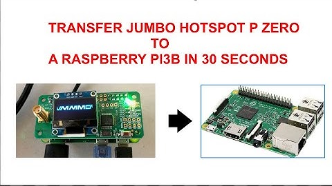 Jumbo Hotspot MMDVM Pi0 - change to raspberry Pi3b in 30 seconds no software or image changes
