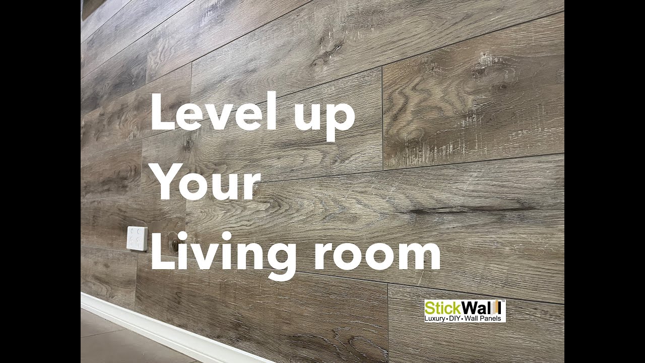 PROJECT Living room transformation using Stickwall / Feature wall DIY