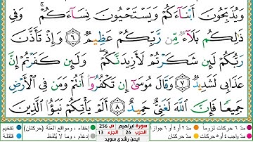 سورة إبراهيم مكتوبة ايمن سويد