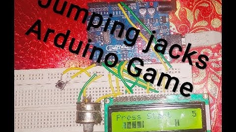 Arduino Gaming project  using  LCD screen.... (Jumping jacks)