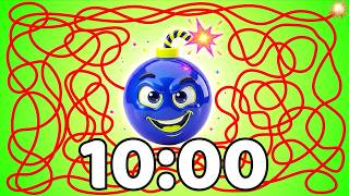10 Minute Timer 💥 | Timer Bomb [MISSION IMPOSSIBLE] 💣 | Epic Surprise Explosion!