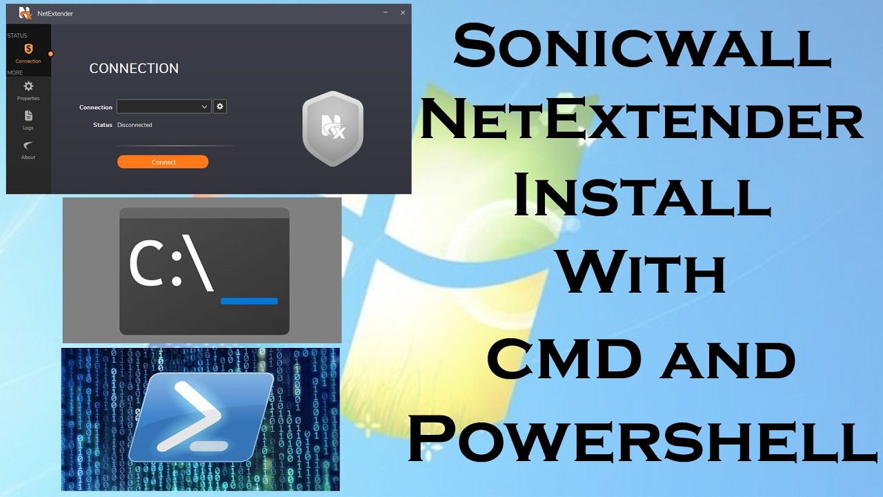 Install Netextender Install Sonicwall NetExtender with CMD and PowerShell - YouTube
