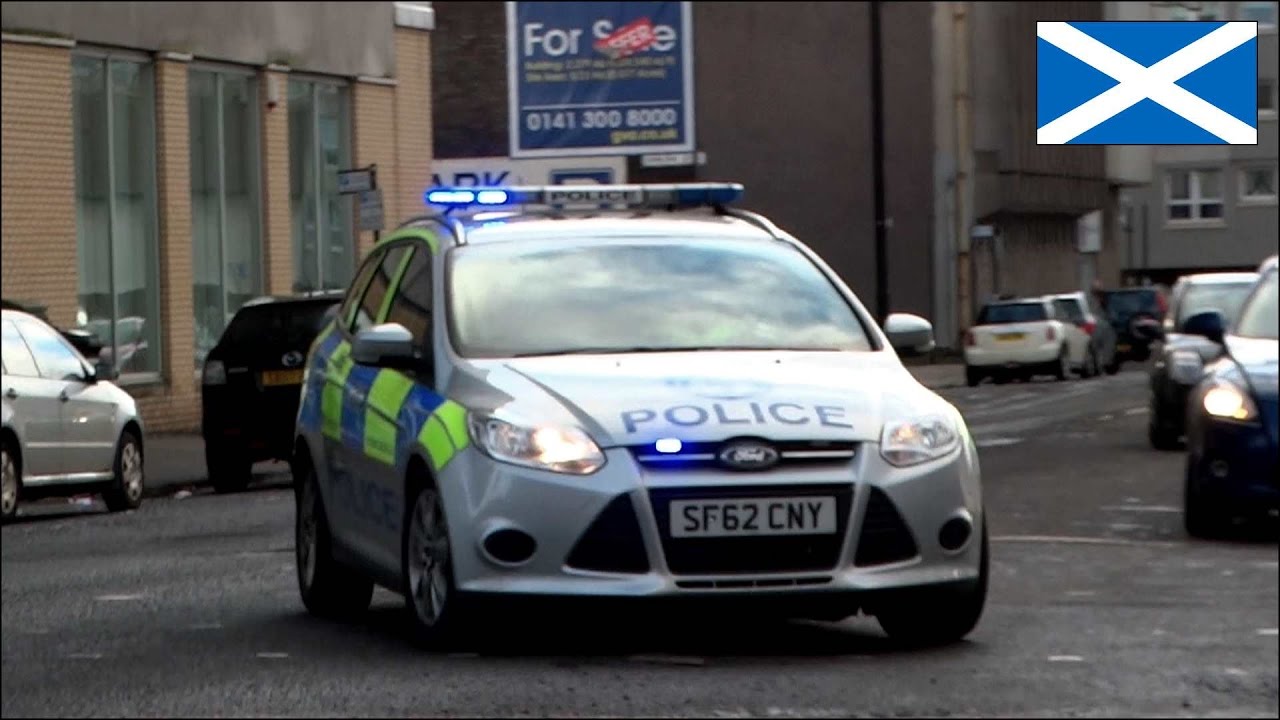 Police car responding with unusual siren Scottish Police YouTube