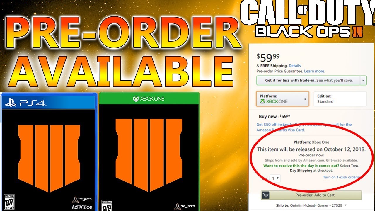 black ops 4 pre order xbox one