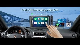 2022 Carplay Android Auto 7 Inch Car GPS Navigation DVR Video Recorder Front & Rear HD Camera