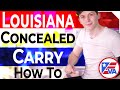 How To Get A Concealed Carry Permit In Louisiana (LA)