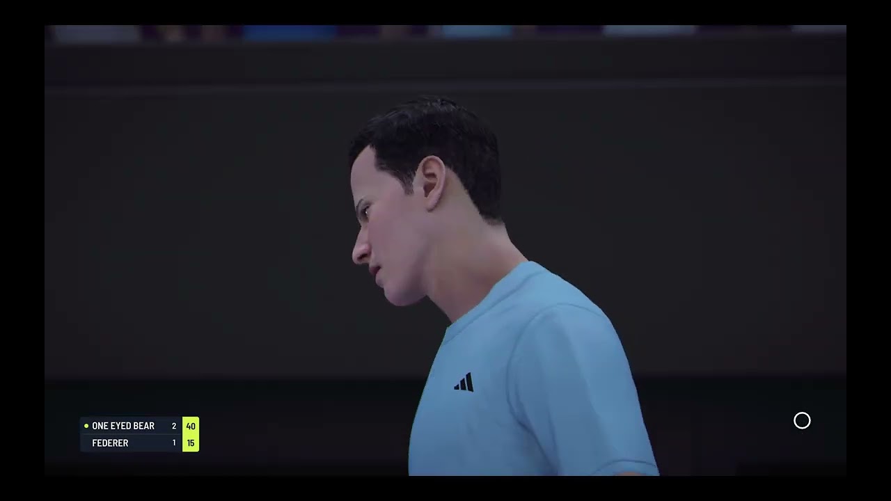 TieBreak Tennis One Eyed Bear vs Roger Federer Legendary Difficulty