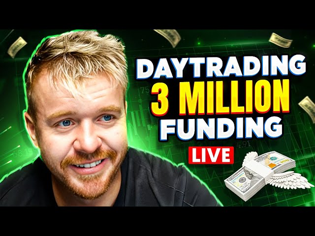 DAY TRADING LIVE! #1 Futures Trading Show! 20 Funded Apex Accounts class=