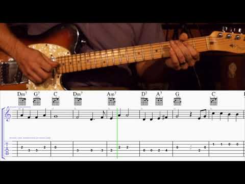 How to Play Holly Jolly Christmas on Guitar with TAB