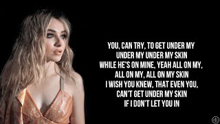 Video thumbnail of "Sabrina Carpenter - SKIN (Lyrics)"