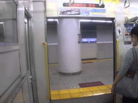 東武9050系9152F ドア開閉!!～明治神宮前(原宿)駅にて!!～※発車メロディーあり!!