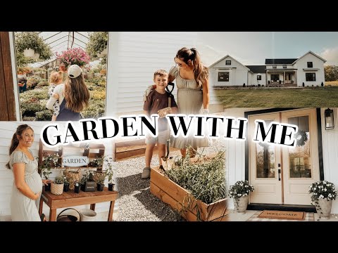 GARDEN WITH ME | planting our cut flower garden and spring landscaping projects!