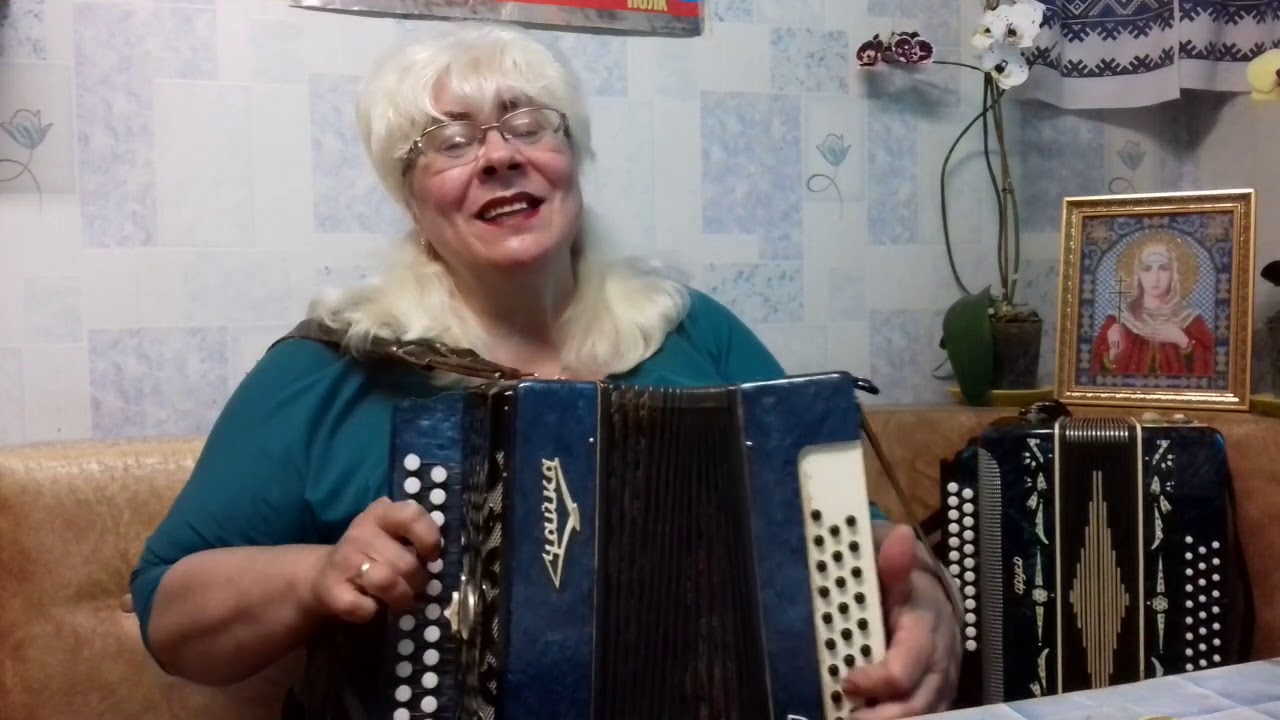 Красивая песня о любви ??Береза белая,любовь не смелая??-Галина гармонист ...