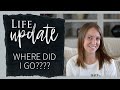 Where did I go?  I'm back, with a big life update!