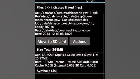 Moving apps to external SD card.  LINK2SD app