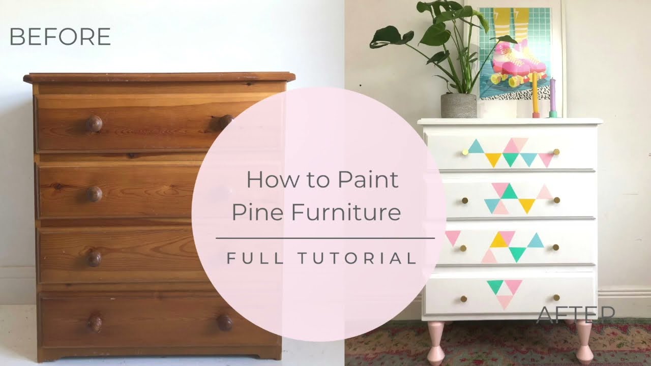Using Chalk Paint on a Pine Wood and MDF Cabinet